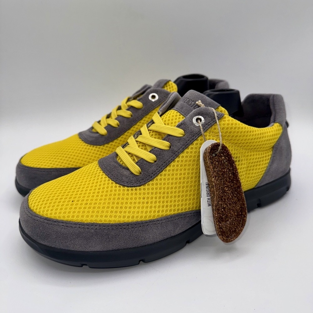 Birkenstock Illinois Sneakers Men's Size 9 EU 42 Gray Yellow